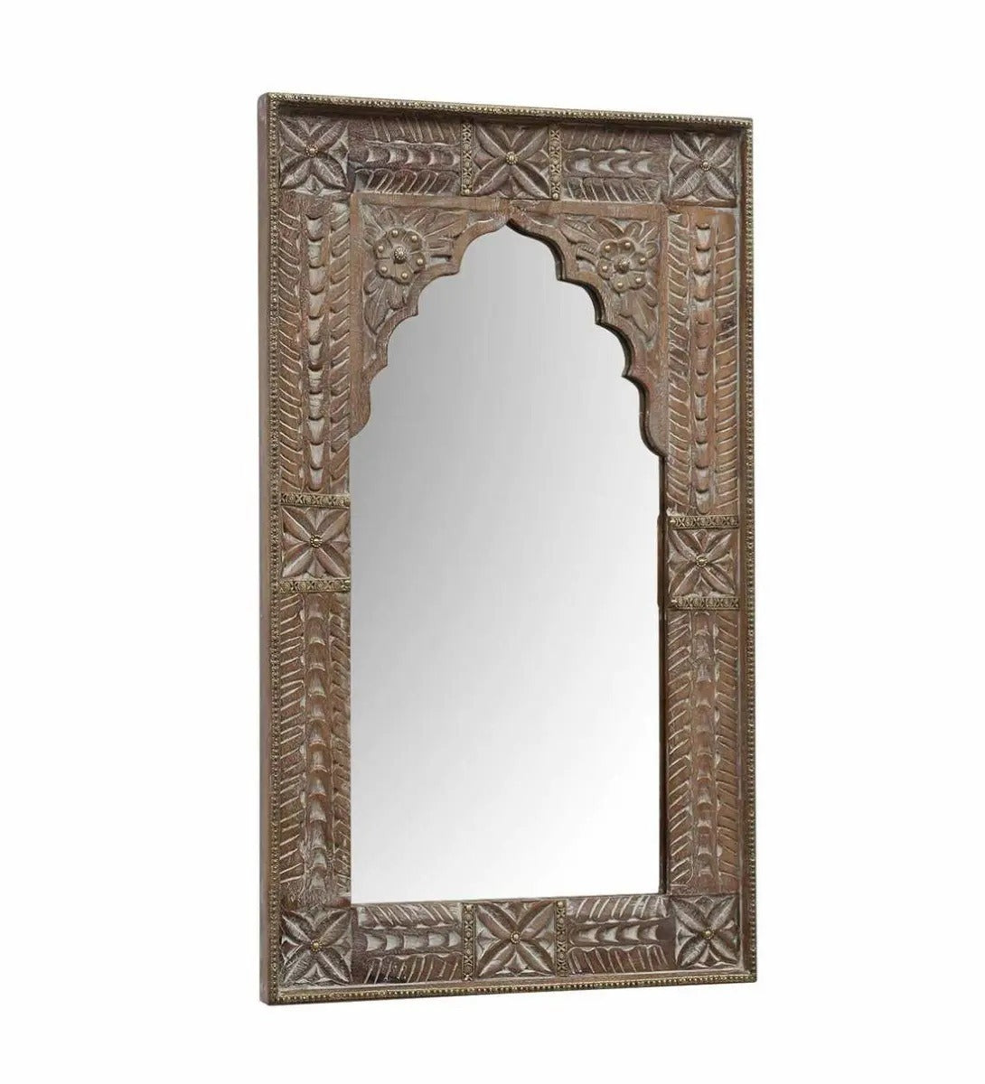 Hand-Carved Jharokha Mirror