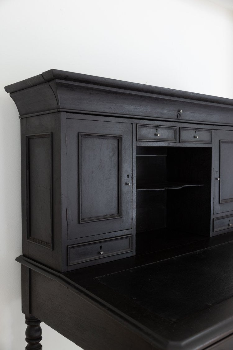 Antique 1800's Ebonized Secretary Desk
