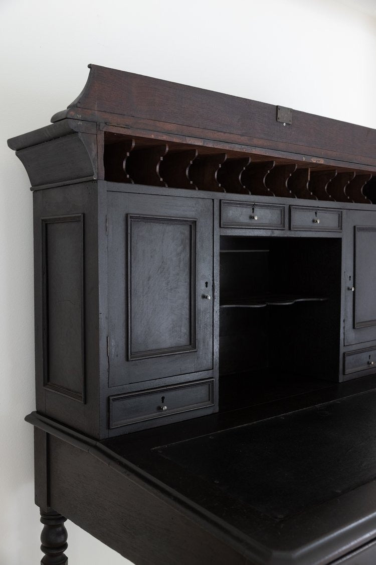 Antique 1800's Ebonized Secretary Desk
