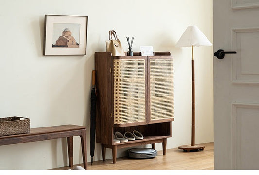 SOLID WALNUT SHOE CABINET, SHOE CABINET , SHOE CABINET, SHOE STORAGE CABINETS