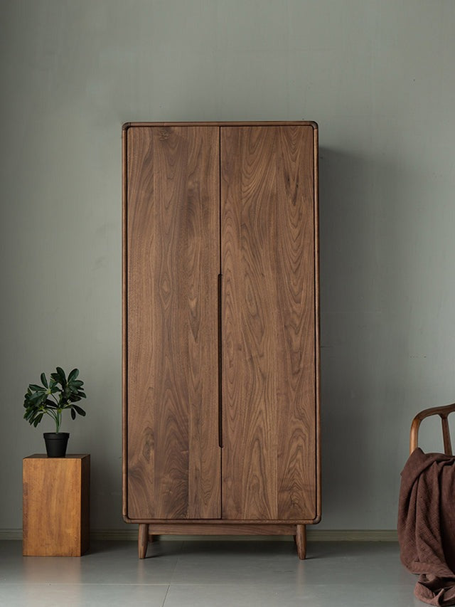 WALNUT ARMOIRE, WALNUT ARMOIRE WARDROBE, SOLID WALNUT ARMOIRE