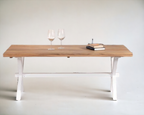 Coffee Table Solid Wood Cross Leg