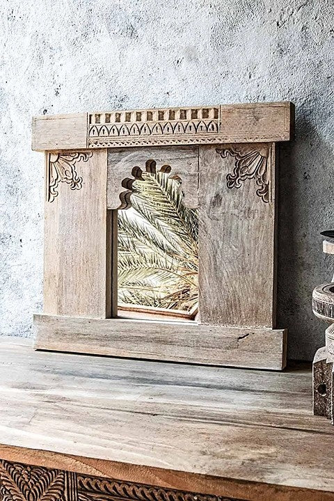 Decorative wall mirror | Vintage Mirror | carved mirror jharokha mirror