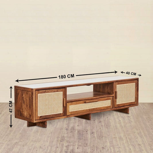 Rattan Connection Mango Wood TV Unit