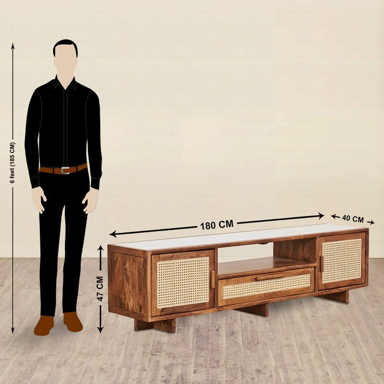 Rattan Connection Mango Wood TV Unit