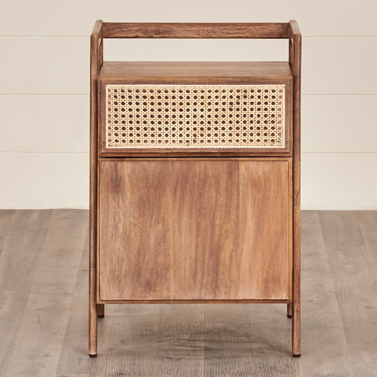 Rattan Connection Mango Wood End Table - Brown