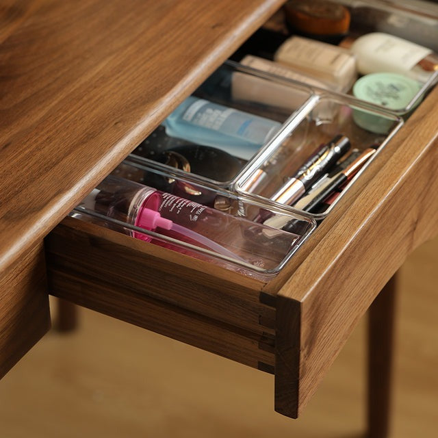 AMERICAN STYLE SOLID WALNUT WOOD DESK WITH HUTCH