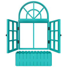 Vinatge Window Inspired Wooden Wall Decor / Window Frame Wall Decor