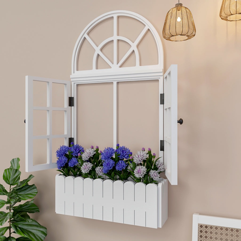 Vinatge Window Inspired Wooden Wall Decor / Window Frame Wall Decor