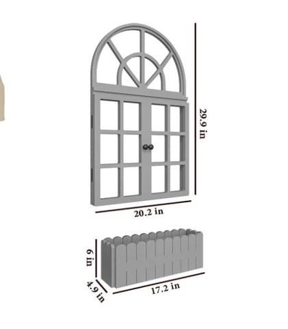 Vinatge Window Inspired Wooden Wall Decor / Window Frame Wall Decor