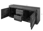 TV board Sheesham 147x40x58 walnut