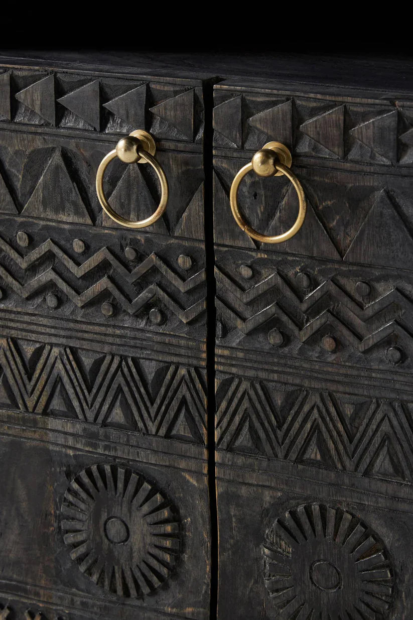 ethnic vintage nightstand