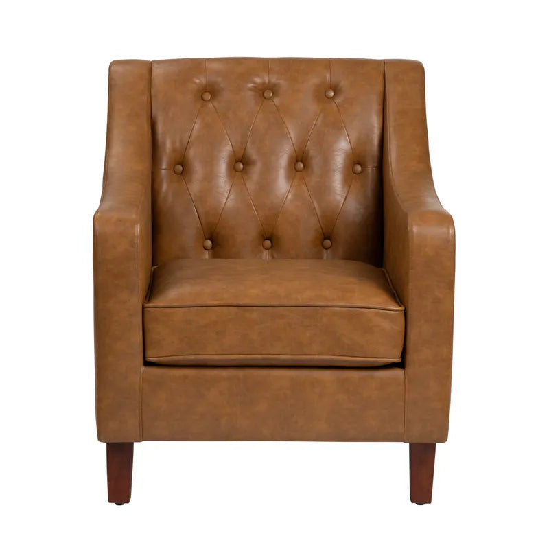  faux leather accent chairs