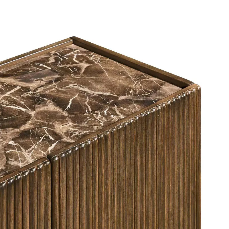fluted door cabinet
