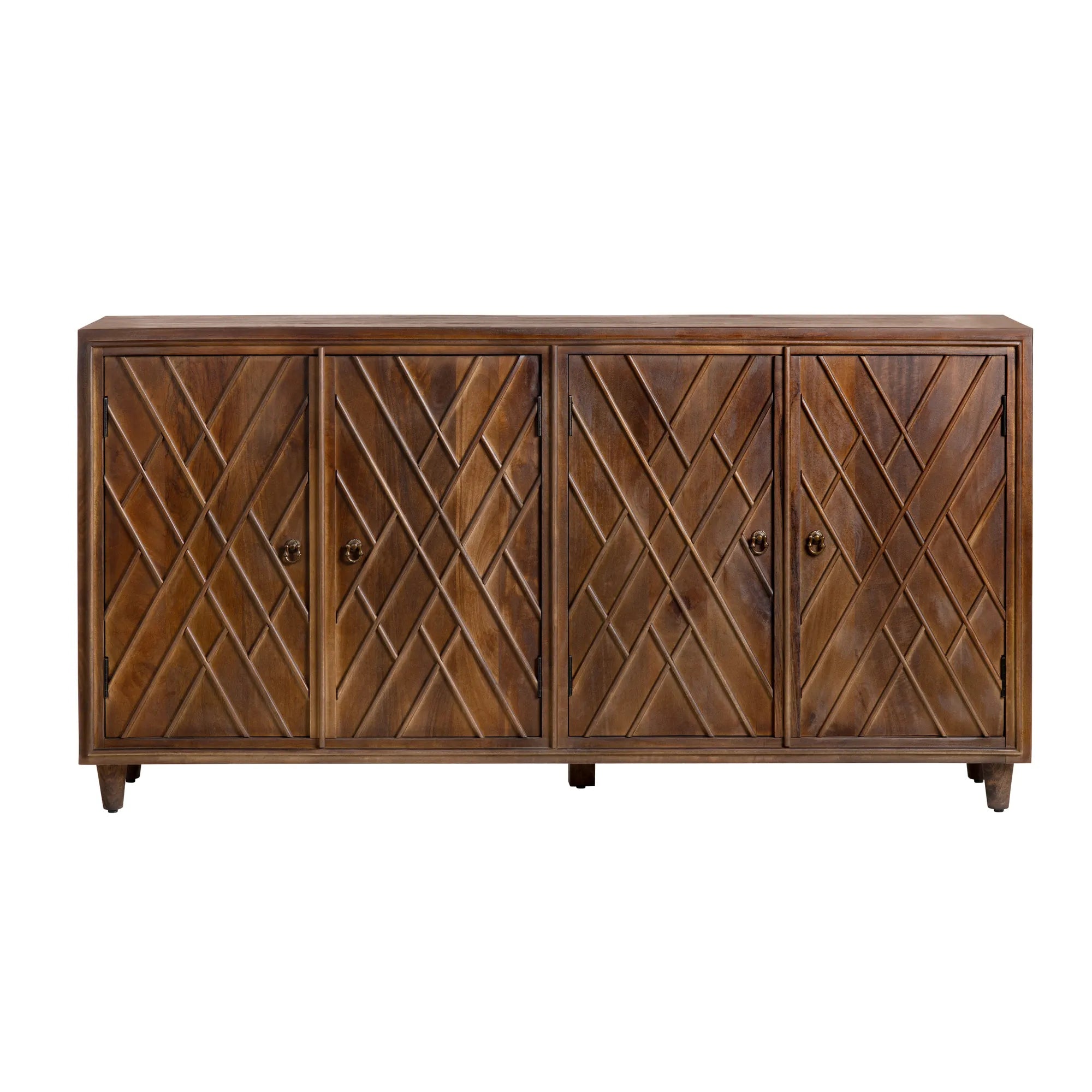 geometric pattern dining cabinet