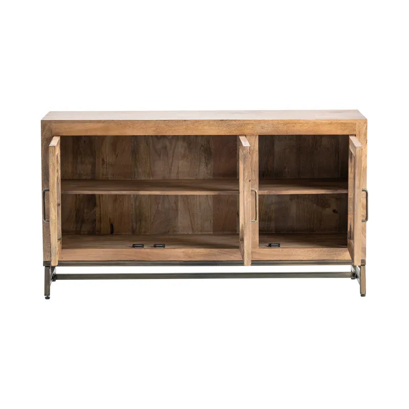 glass door sideboard