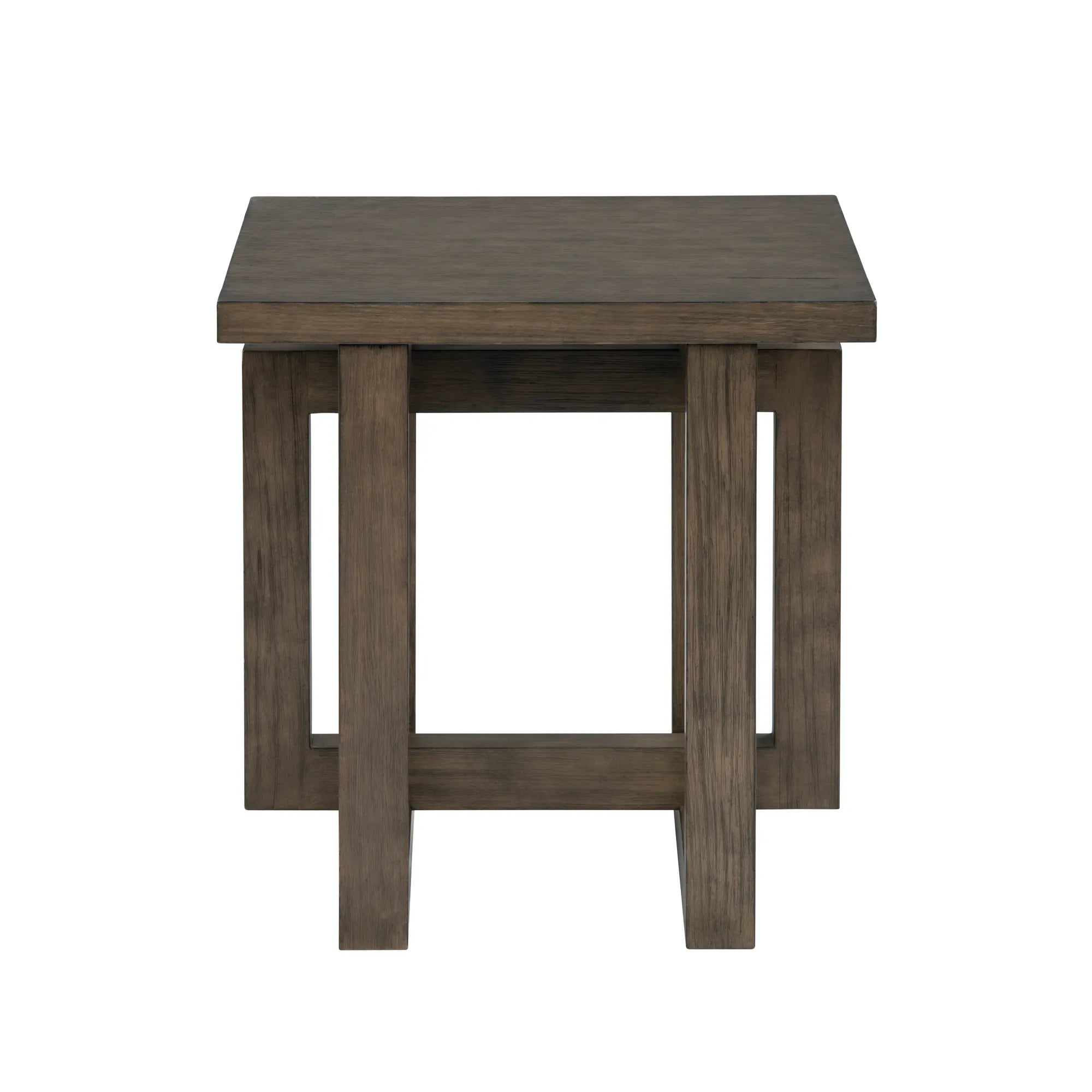 h-frame pedestal side table