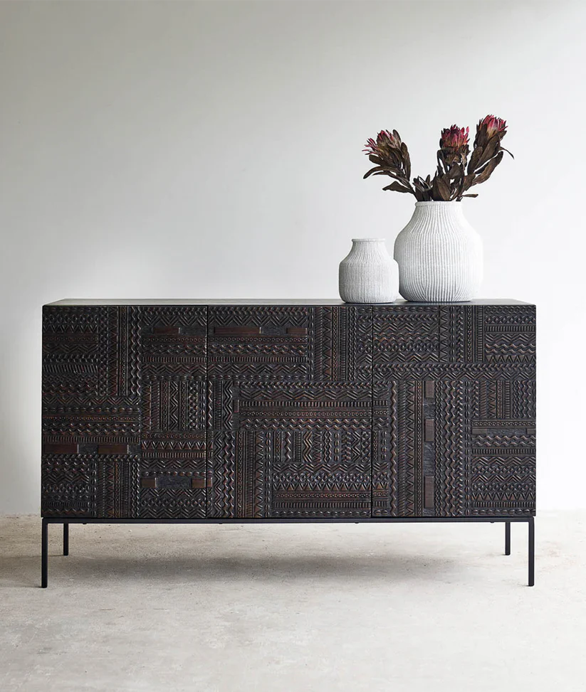 hand carved sideboard constellation