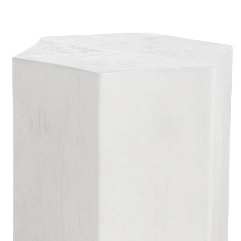 hexagonal side table