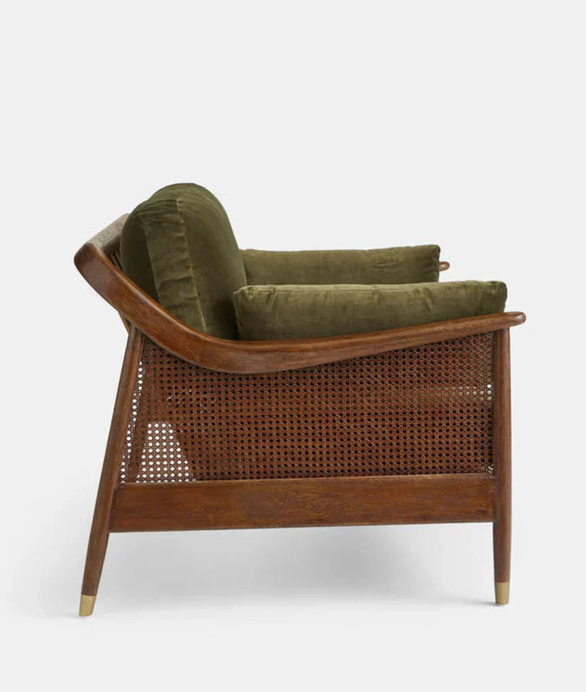  honey finish modern family sofa