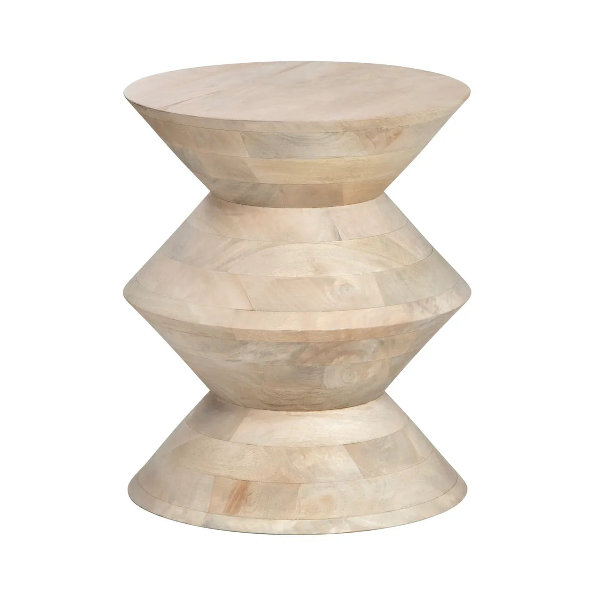  hourglass shape side table