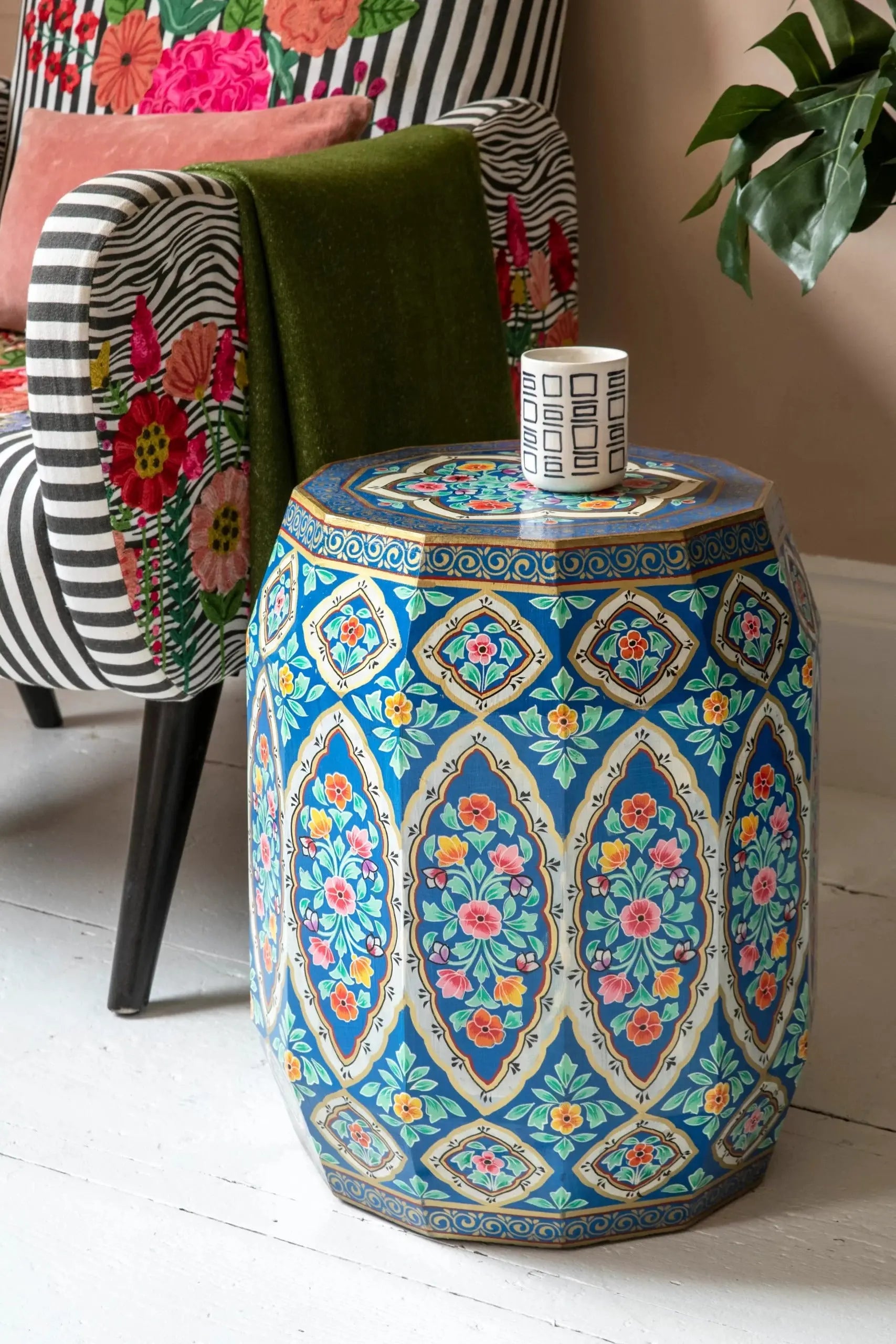 Hand Painted Mango Wood Coffee Table | Side Table | jaipur furniture | new furniture design Coffee Table  Artisanal Furniture jlhomedecor2021.myshopify.com