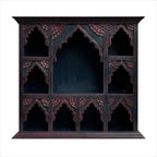 Timeless Elegance Antique Wall Decor Cabinet | Jharokha Design Mango Wood Shelf