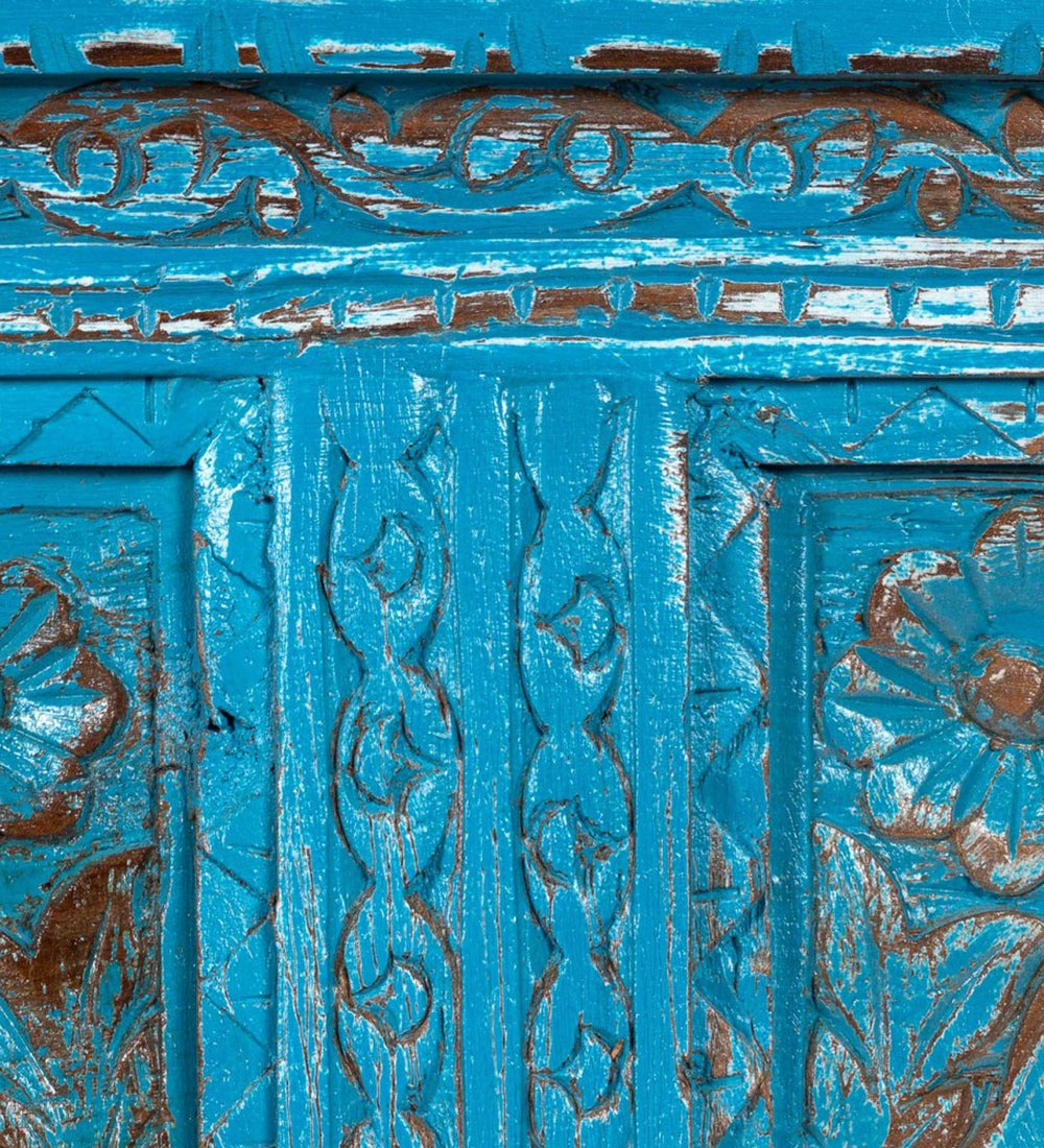 Decorative Mango Wood Mirrors - Two Sizes with Ornate Carvings