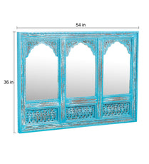 Decorative Mango Wood Mirrors - Two Sizes with Ornate Carvings