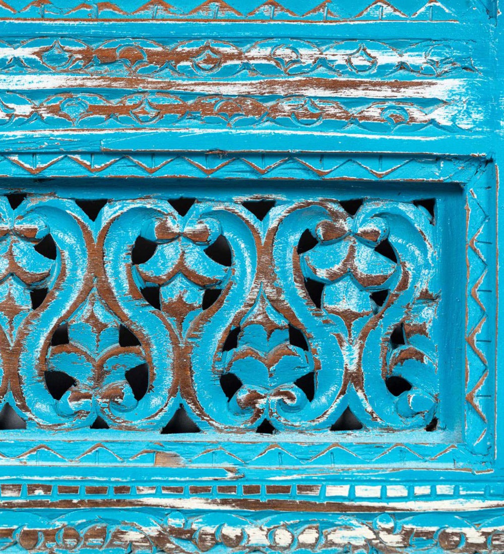 Decorative Mango Wood Mirrors - Two Sizes with Ornate Carvings