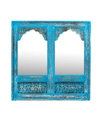 Decorative Mango Wood Mirrors - Two Sizes with Ornate Carvings