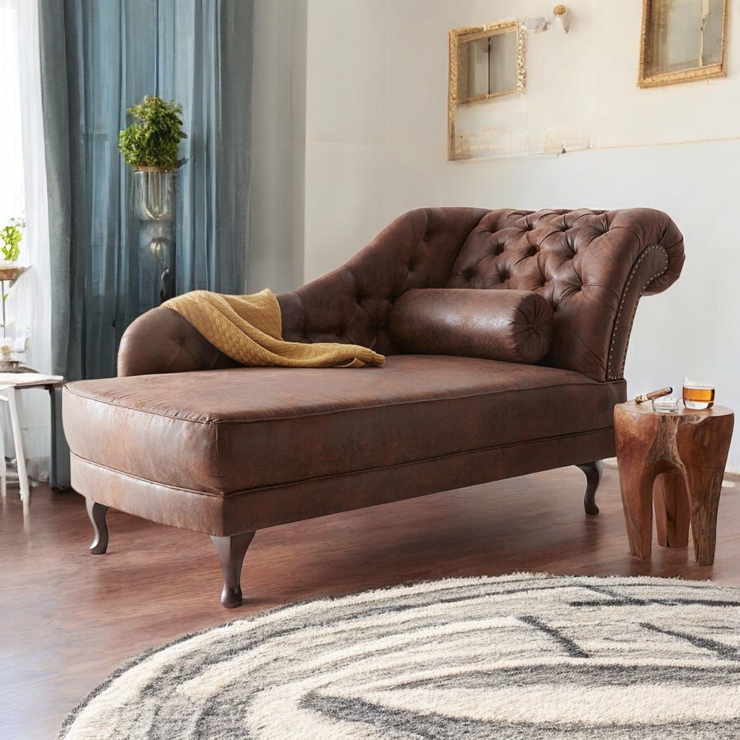 Corner Sofa – Spacious corner sofa offering ample seating for family and guests.
