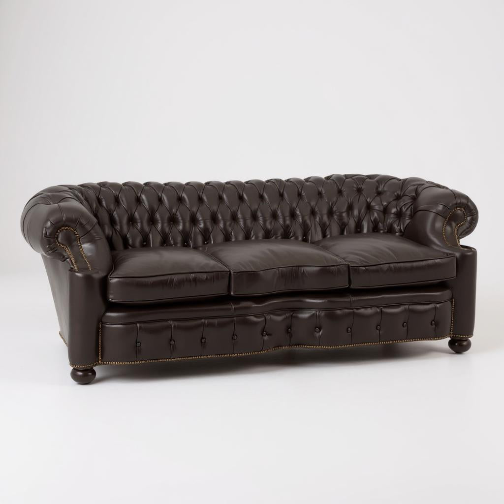 Bristol Noir Luxe Leather 3-Seater Sofa – Handcrafted Comfort by J.L.HOME DECOR