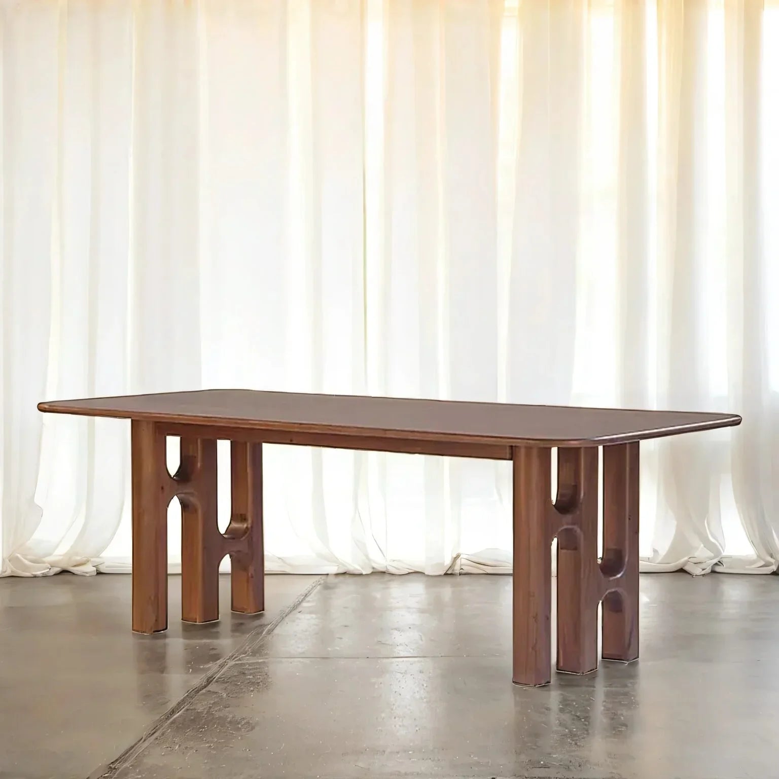 Acacia Grandeur 8-Seater Natural Wood Dining Table – Handcrafted by J.L.HOME DECOR
