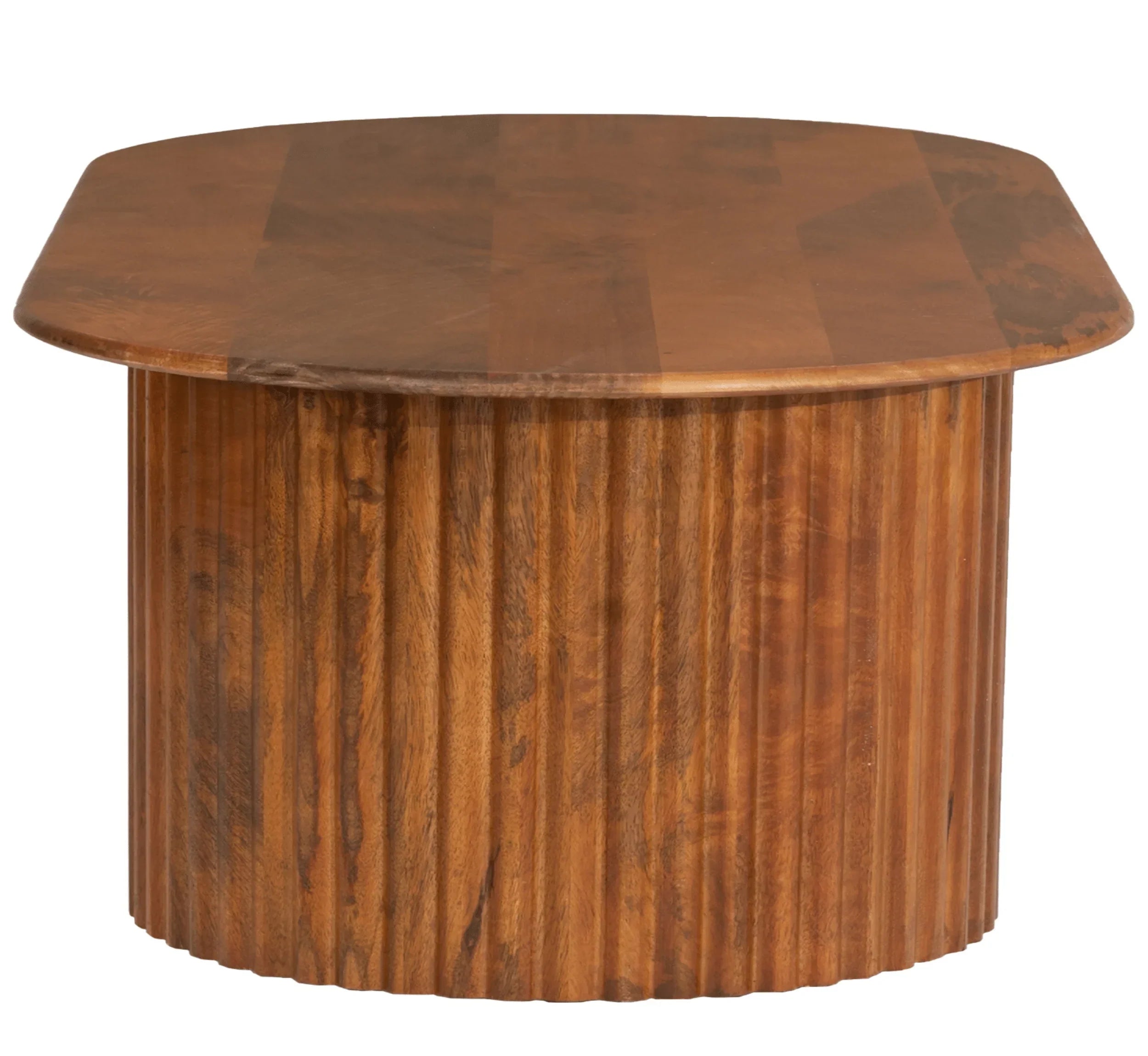 Solid Mango Wood Center Table – Walnut & Honey Finish Options, Handcrafted by J.L.HOME DECOR