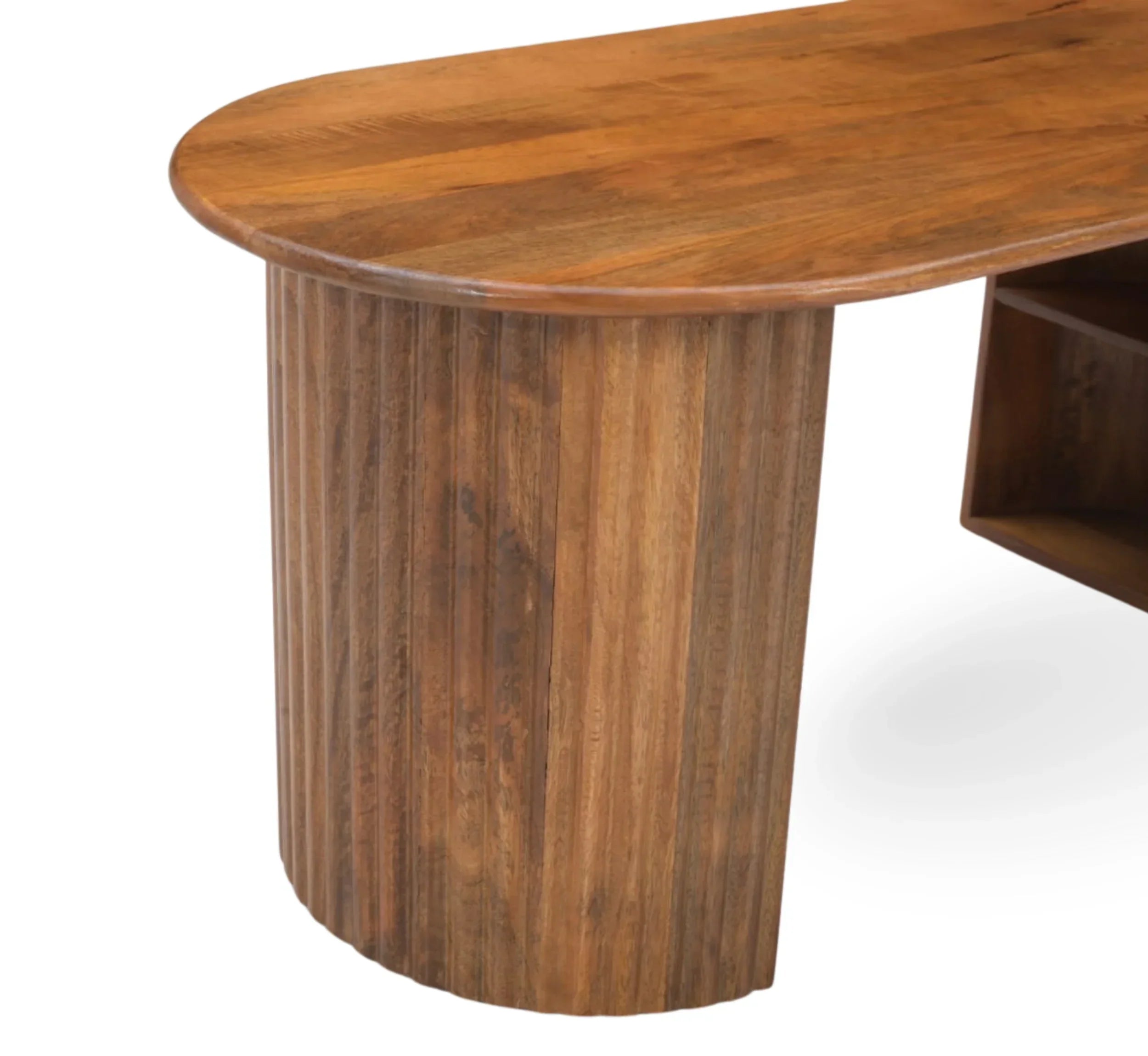 Solid Mango Wood Center Table – Walnut & Honey Finish Options, Handcrafted by J.L.HOME DECOR