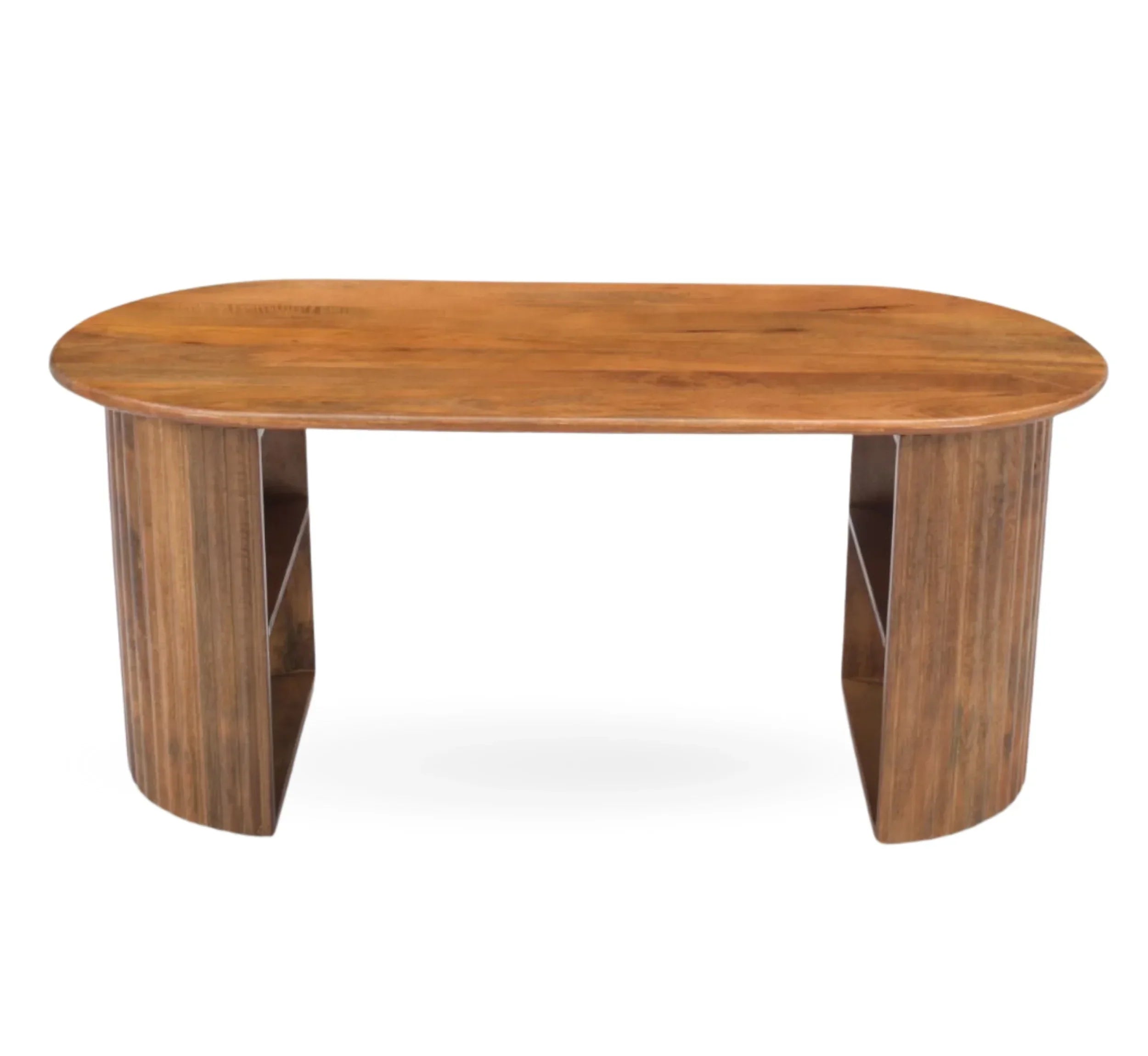 Solid Mango Wood Center Table – Walnut & Honey Finish Options, Handcrafted by J.L.HOME DECOR