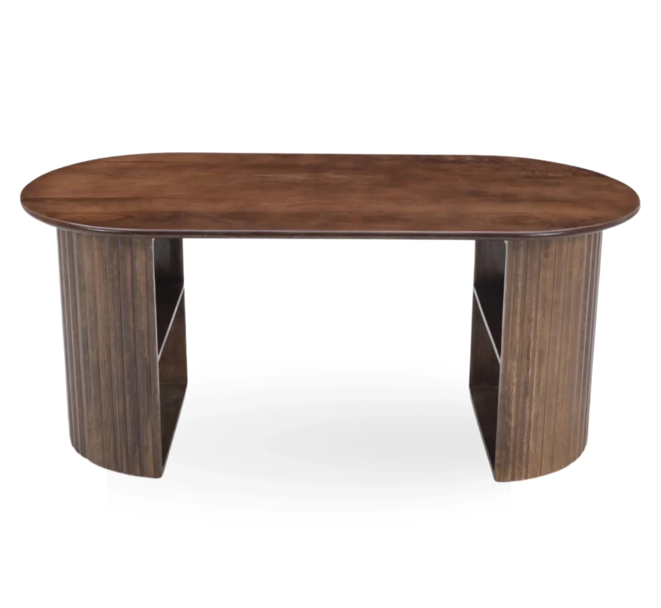 Solid Mango Wood Center Table – Walnut & Honey Finish Options, Handcrafted by J.L.HOME DECOR
