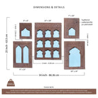 hand carved mirror set, wooden frame mirrors, mirror collection, gallery wall mirrors, 5 piece mirror set, mehrab arch mirrors, temple mirrors, wall mirror set, decorative mirrors, indian furniture, living room mirrors, entryway mirrors, walnut mirrors, black mirrors, whitewash mirrors, handmade mirrors, artisan made mirrors, premium wood mirrors, quality mirrors, durable mirrors, sturdy mirrors, timeless mirrors, elegant mirrors, statement mirrors, ornate mirrors, unique mirrors, sculptural mirrors, focal 