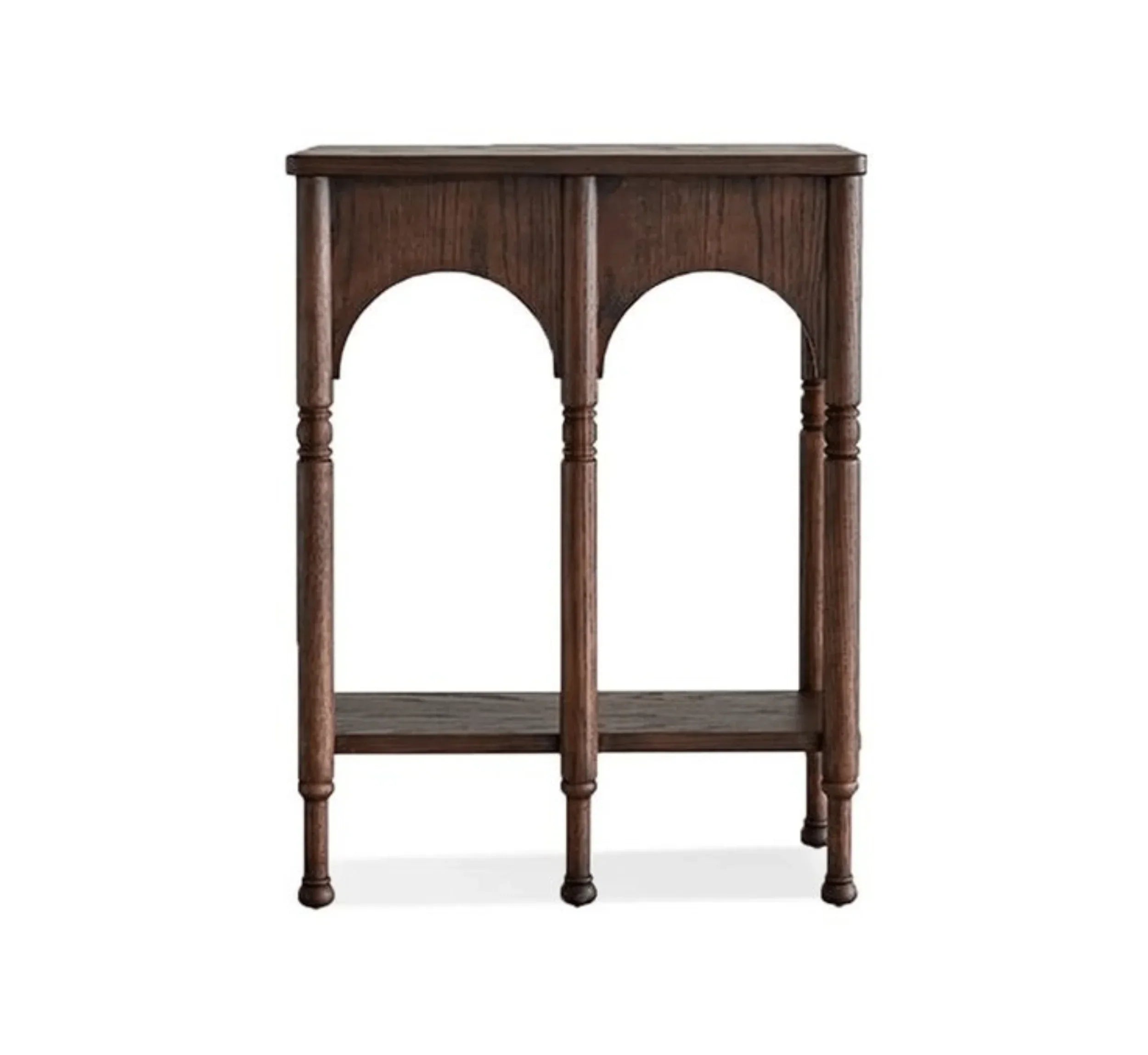 Elevare Chestnut Solid Mango Wood Console Table – Handcrafted Hallway Accent by J.L.HOME DECOR
