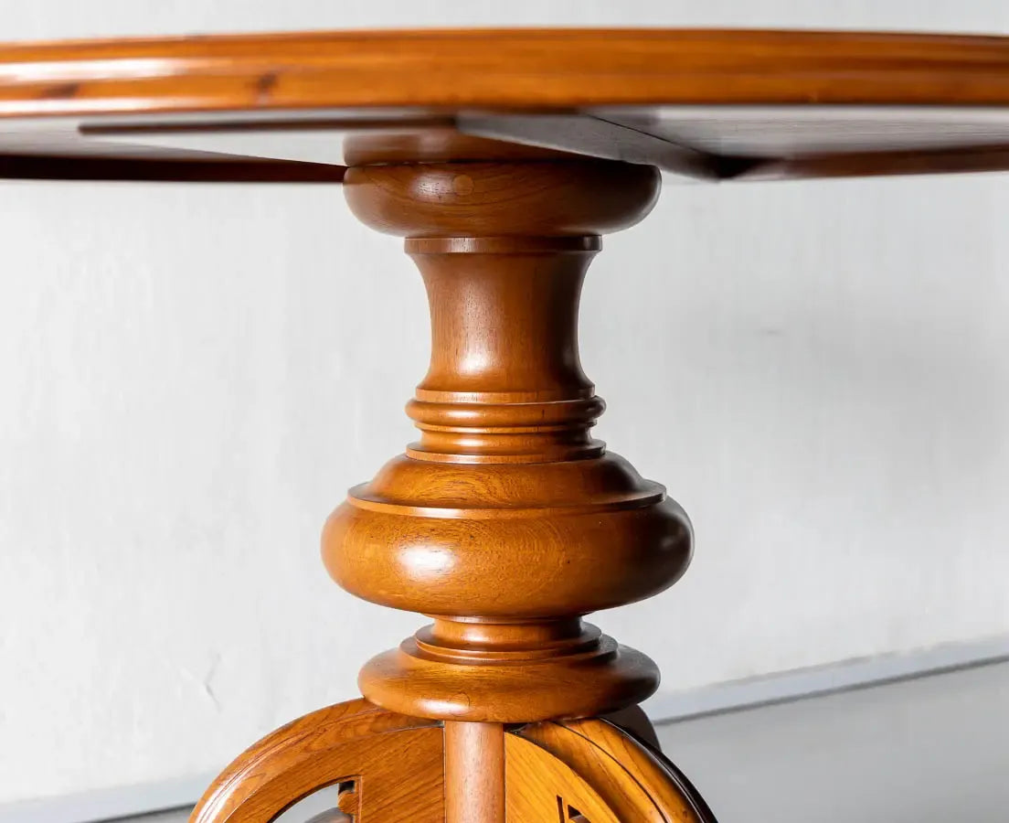 Rattan Round Dining Set – Handcrafted Solid Mango Wood, All Sizes by J.L.HOME DECOR