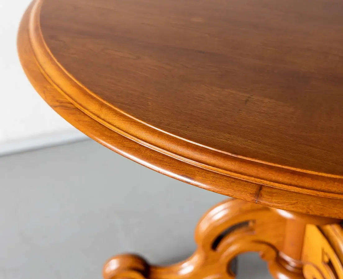 Rattan Round Dining Set – Handcrafted Solid Mango Wood, All Sizes by J.L.HOME DECOR