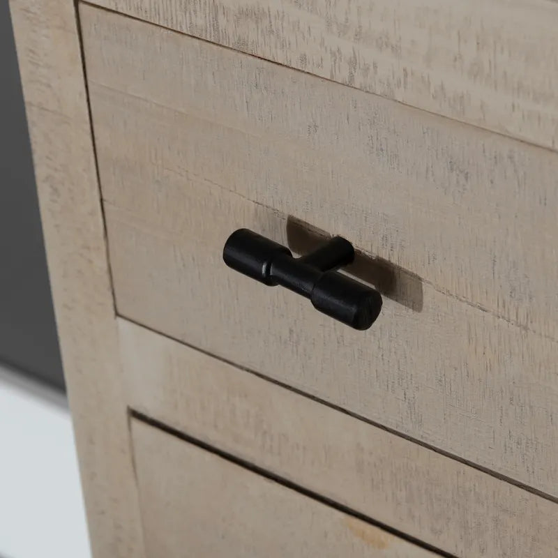 light brown rustic dresser
