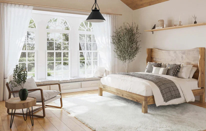 luxurious sleeping bed