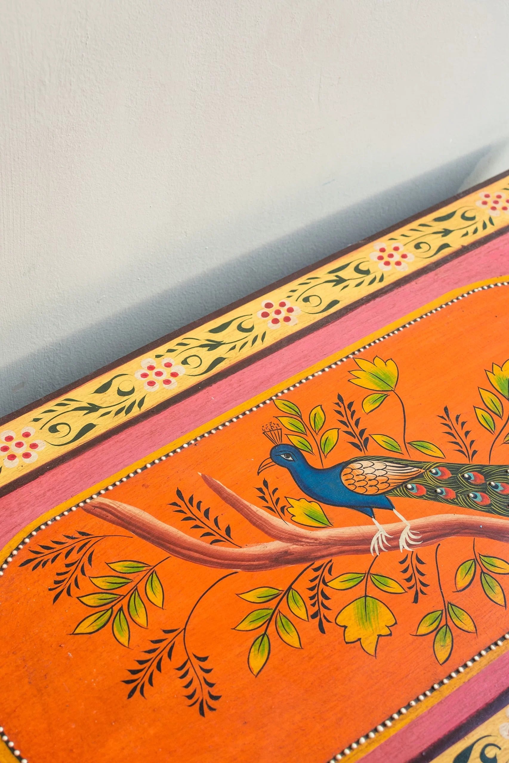 Jaipur Style Hand Painted Mango Wood Cabinet | Storage - J.L.HOME DECOR