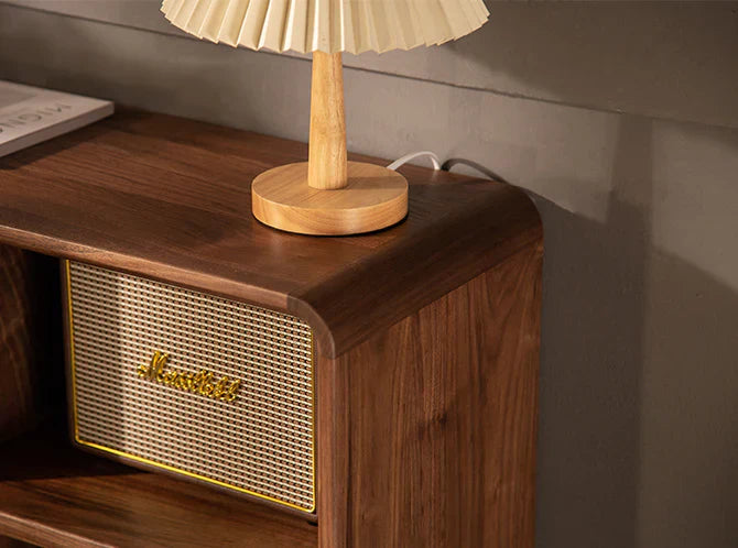 The Jaipur Alcove Cabinet | Handcrafted Walnut Finish Storage Unit | 85x30x80 cm