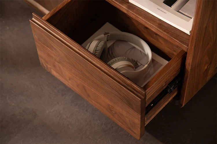 The Jaipur Alcove Cabinet | Handcrafted Walnut Finish Storage Unit | 85x30x80 cm