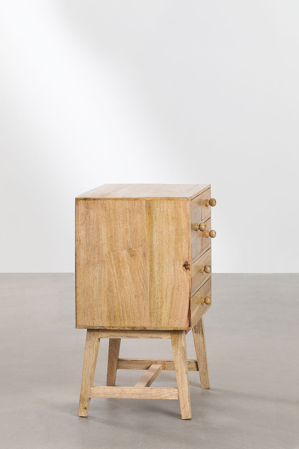 Functional Mango Wood Bedside Table