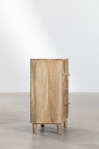 Mango Wood Bedside Table with Drawers