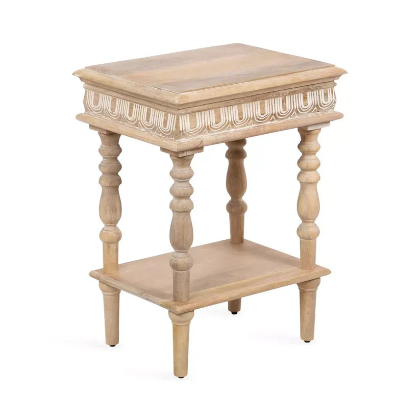  mango wood carving table